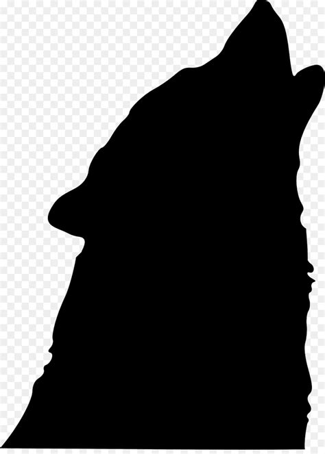 Gray Wolf Silhouette Drawing Clip Art Silhouette Png Download 607