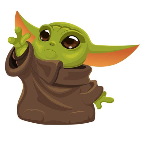 Baby Yoda Sticker Png Free Png Image