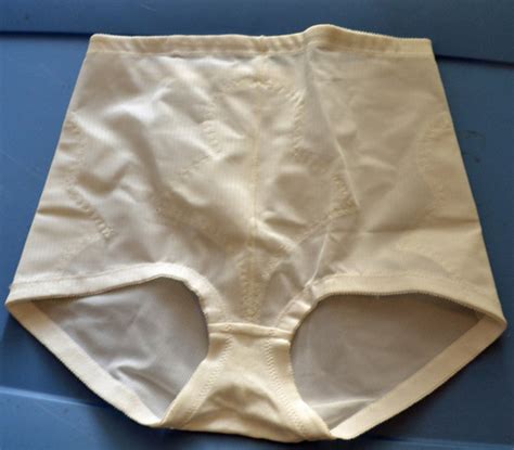 Vintage Sears Firm Control Tulip Tummy Panel Panty Girdle Brief Wh 2x 33 34 Ebay