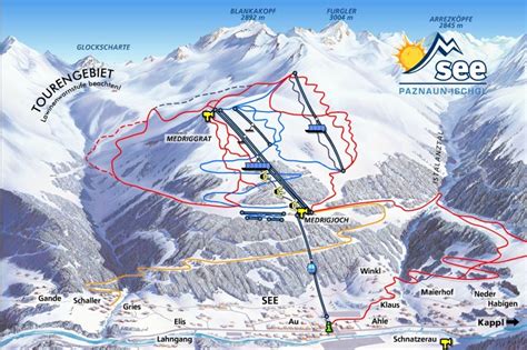 See Piste Map Skiing And Ski Safaris In See Paznaun Valley