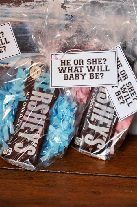 A gender reveal party is a fun way to gather your family and friends to share in your excitement! DIY Gender Reveal Party Favors | Shower ideas, Cute baby shower ideas and Reveal parties