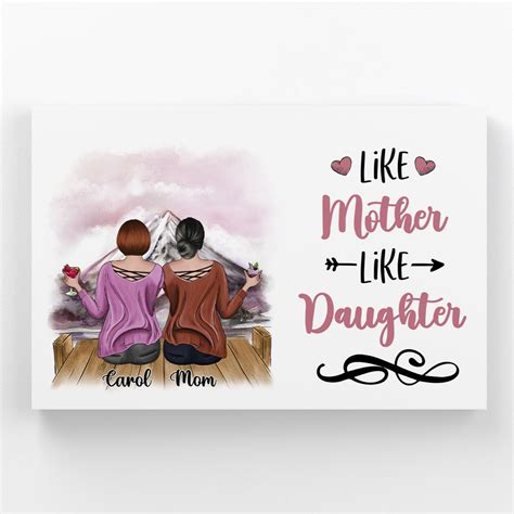 Mother Like Mother Like Daughter V10 Personalized Poster