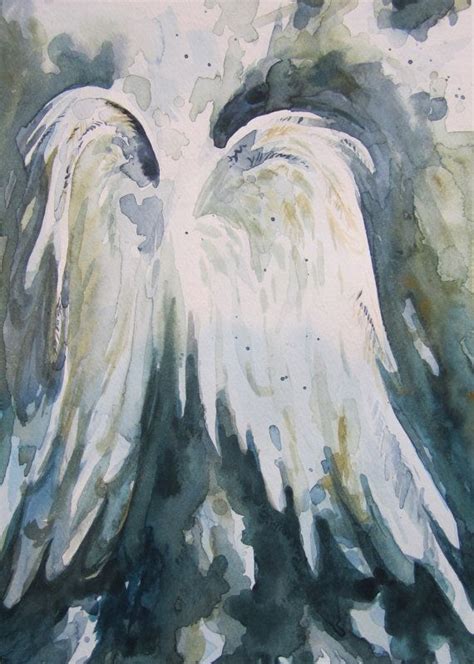 Original Watercolor Angel Wings By Klhartwork On Etsy 50