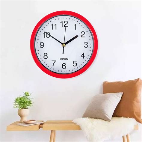 Silent Wall Clock Silent Round Wall Clock 8 Inch Battery Operated Wall