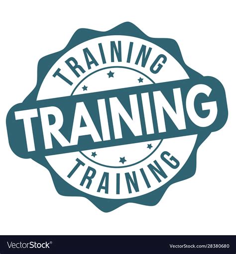 Training Rubber Stamp Royalty Free Vector Image