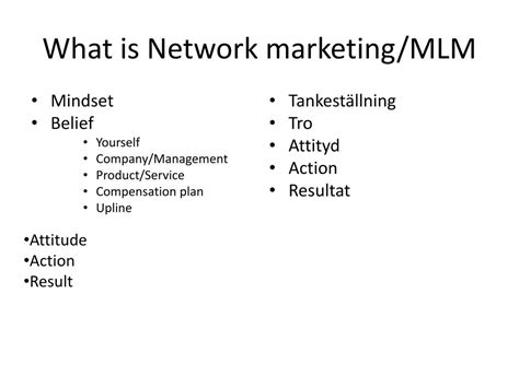 Ppt Network Marketing Mlm Powerpoint Presentation Free Download