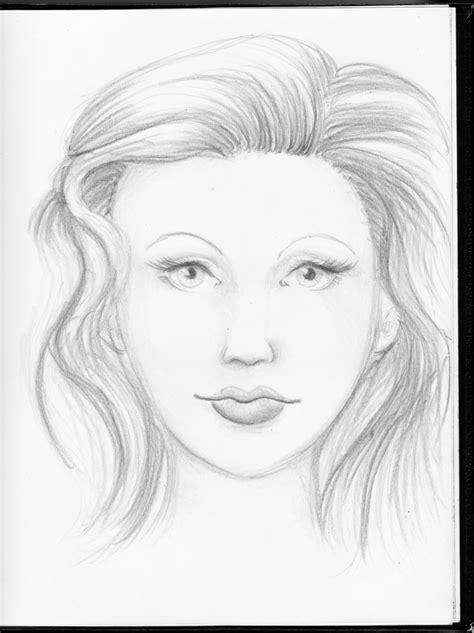 Easy Face Drawing Pencil At Getdrawings Free Download