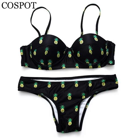 Jual Import Cospot Bikini 2019 Swimsuit Push Up Black Mini Bikinis