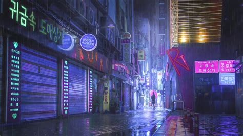 Cyberpunk Neon Street Live Wallpaper Moewalls