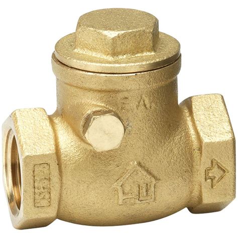 Homewerks Worldwide 2 In Lead Free Brass Fpt X Fpt Swing Check Valve 240 2 2 2 The Home Depot