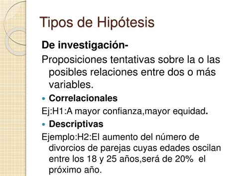 Ejemplos De Hipotesis Y Variables De Un Proyecto De Investigacion