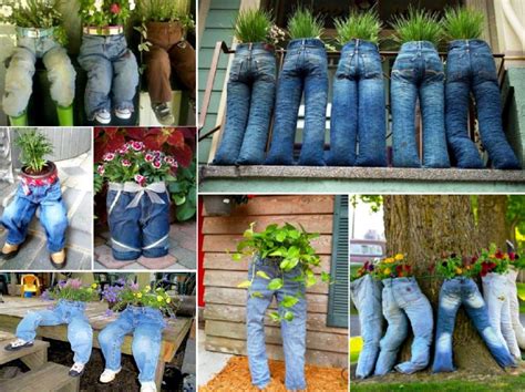 How To Make Blue Jeans Planters Video The Whoot Creative