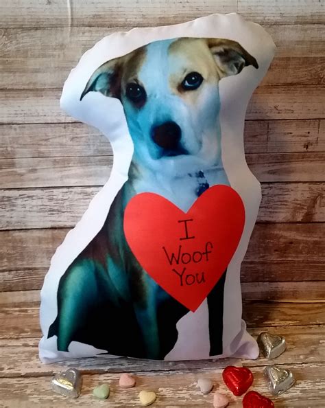 Personalized Dog Photo Pillow Valentines Day T Made From Your Photo