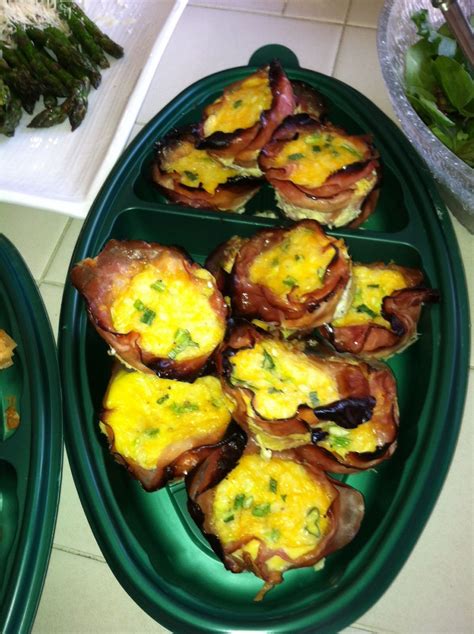 Just press everything down in the muffin tin and gently pop each one out when they're done. BRUNCH cups: place deli ham slices in muffin pan, pour ...