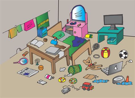 Messy Bedroom Clipart Free Image Download