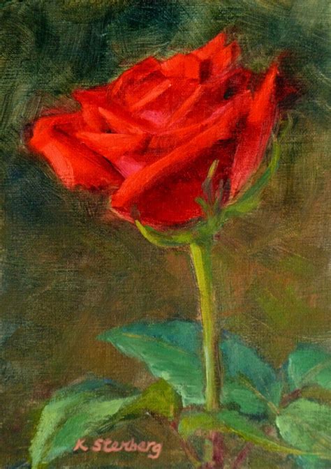Red Rose Painting 그림 장미