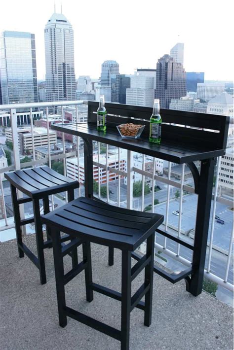 If you are looking for balcony chairs, then a swinging chair is a great option for you. Balcony Chair and Table Design Ideas for Urban Outdoors