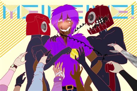 Purple Guy X Phone Guys Purple Guy X Phone Guy Fnaf Drawings