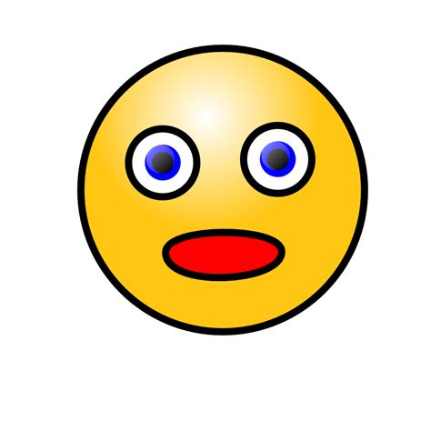 Shocked Smiley Face Clipart Free Download On Clipartmag