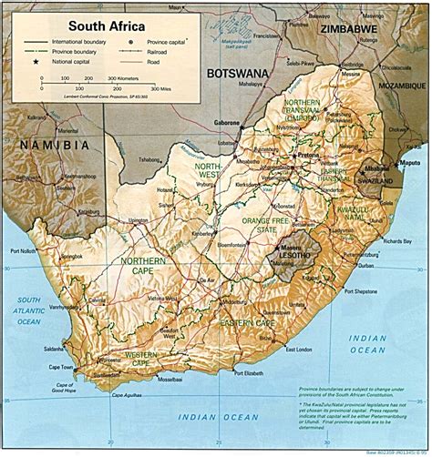 Map Of South Africa Geography
