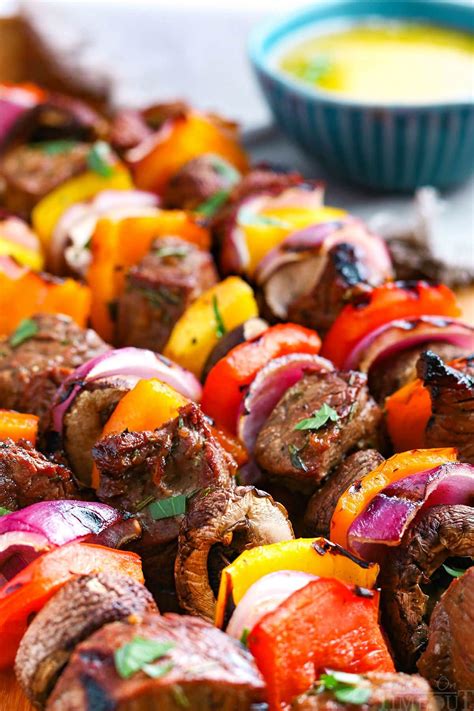 these grilled steak kabobs are a must make during the summer the simple flavorful steak