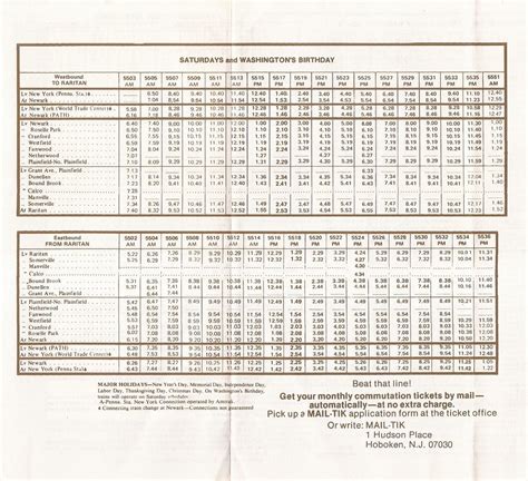 Nj Transit Raritan Valley Line Timetable June 28 1981 Flickr