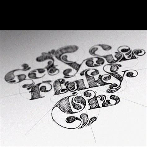 Hand Drawn Type Design Via From Stefan Chinof Typography