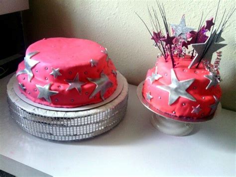 Sweet 16 Cake Pink And Silver Star Sweet 16 Cakes 16 Cake Sweet 16