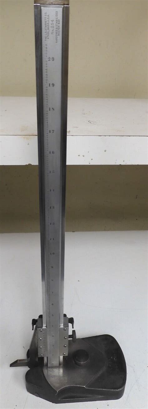 Starrett 254 254z 20 Master Vernier Height Gage 0 20 Range Pq72