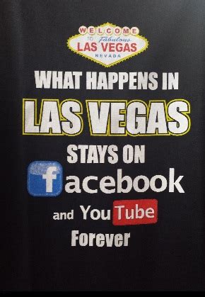 And we have a hot tub in our hotel room. What Happens In Vegas Stays On Facebook | Clothing ...