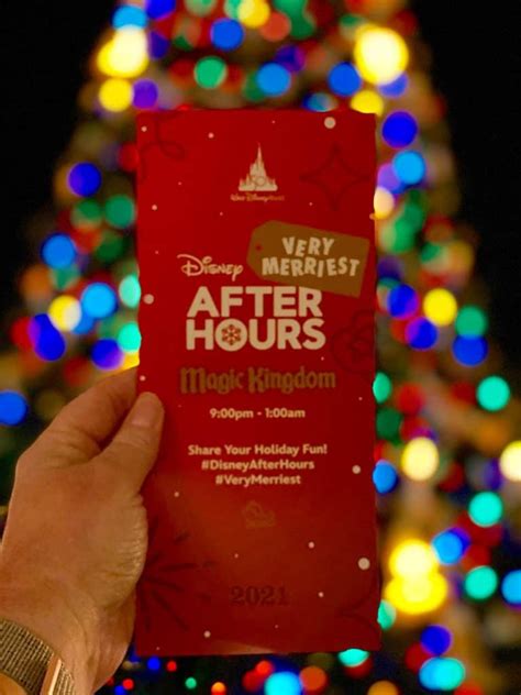 2021 Complete Guide To Disney Very Merriest After Hours Wdw Prep School