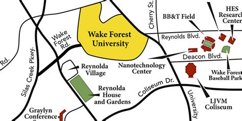 Maps About Wake Forest Wake Forest University