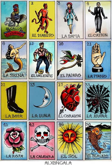 Cartas De Loteria Mexicana Loteria Mexicana Cartas Cartas De Loteria