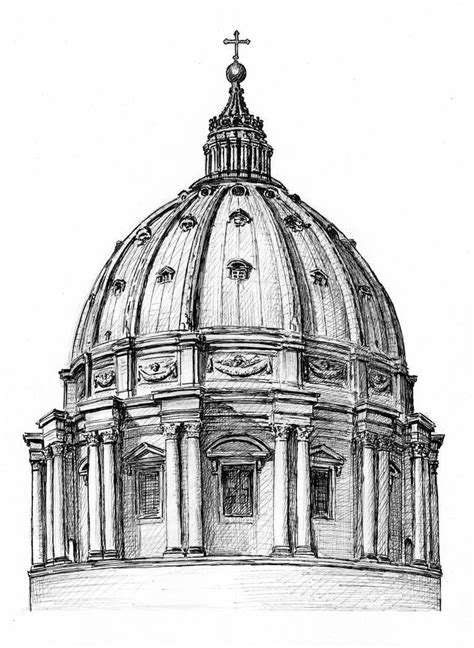 St Peters Dome By Dashinvaine On Deviantart Architecture Drawing Art