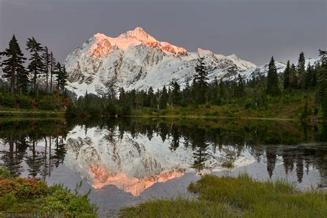 Picture Lake Mount Shuksan Mt Shuksan With Picture Lake Mt Baker