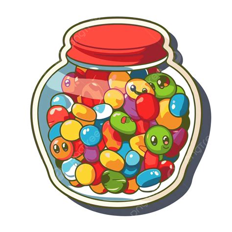 Jelly Bean Jar Clipart