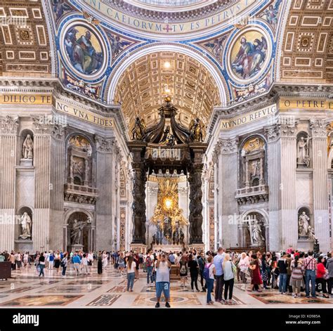 Saint Peters Basilica Inside Hi Res Stock Photography And Images Alamy