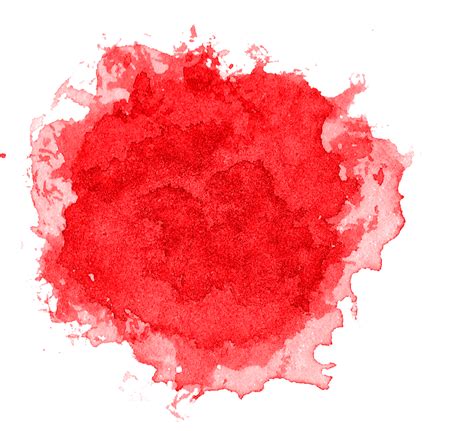 8 Red Watercolor Blob Png Transparent
