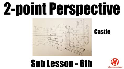 2 Point Perspective Castle Youtube