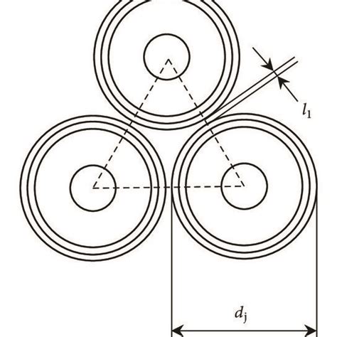 Power Cables In Trefoil Arrangement And Cable Structure A Power