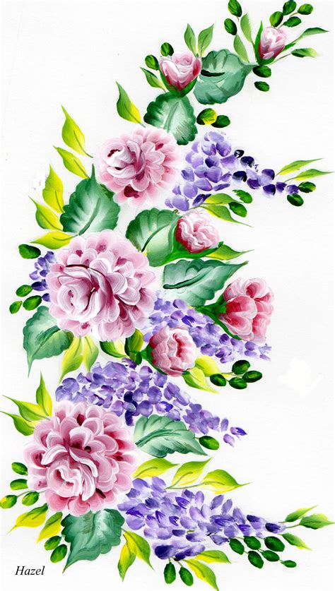 One Stroke Painting.More Roses. Painted by me. | Flower painting, Floral painting, Painting
