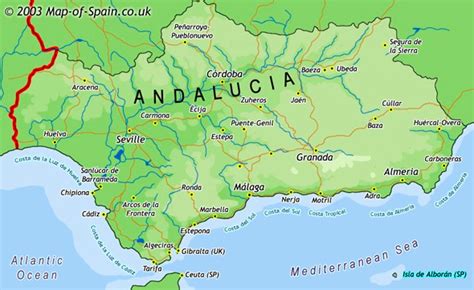 Map Of Andalusia The Alchemist