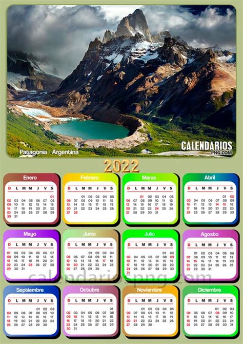 200 Imágenes De Calendarios 2022 Para Descargar E Imprimir Gratis
