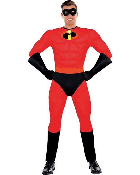 Buy Party City Mr Incredible Halloween Costume For Men Disney The Incredibles Standard Size