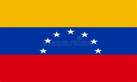 Sistema De La Bandera De Venezuela Ilustración Del Vector Ilustración