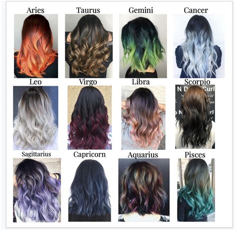 The perfect hairstyle for your zodiac sign. Zodiac Sign Hair Colors in 2020 | Hairstyles zodiac signs ...