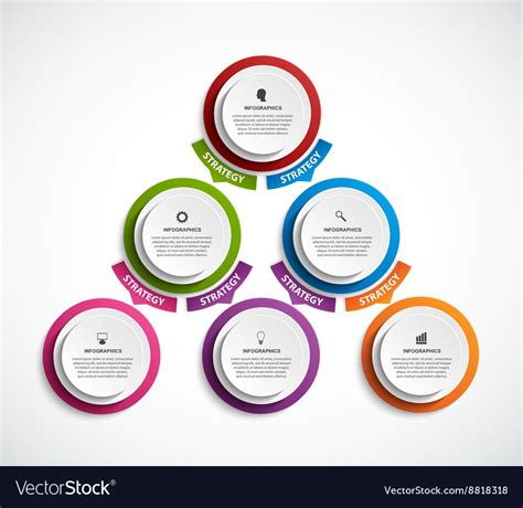 Infographic Design Organization Chart Template Vector Image