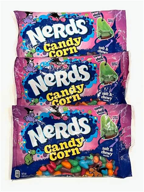 3 Packs Of Nerds Halloween Candy Corn 8 Oz 3 Bags Best By May