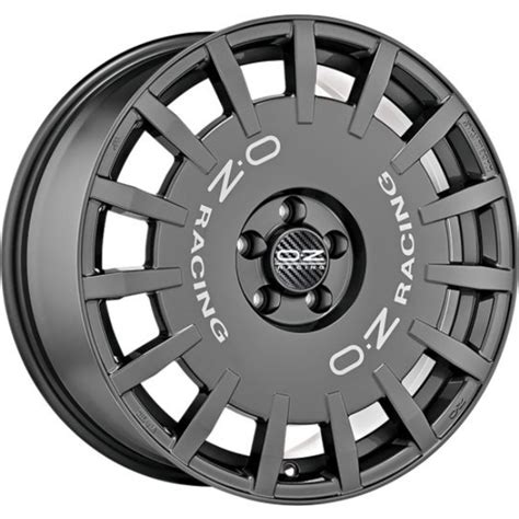 Oz Sparco Wheels Rally Racing Dark Graphite Silver Lettering