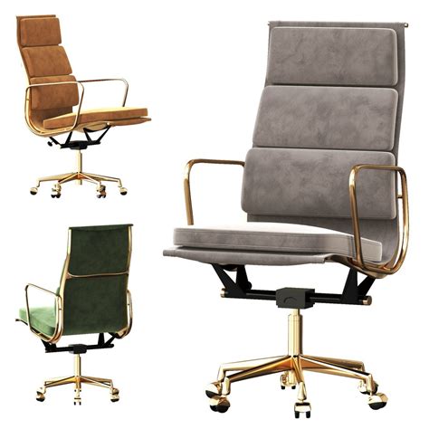 Eames Soft Pad Group Executive Chair 3d Model For Vray